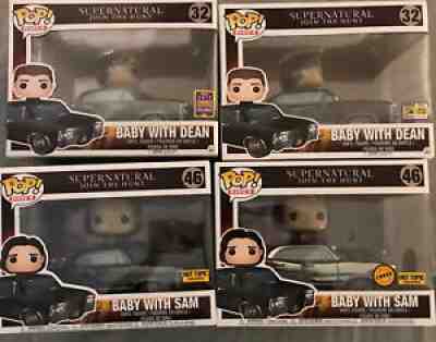 Supernatural Pop Rides Funko Baby With Sam And Baby With Dean ultimate Set SDCC