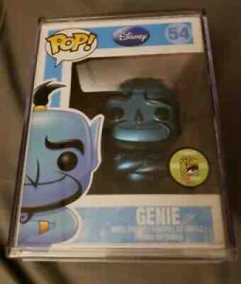 Lot of three rare Disney Funko Pops (Genie Metallic, Sorcerer Mickey, Chernabog)