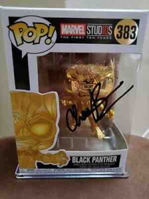 Chadwick Boseman Autographed black panther Funko pop with COA (Special Edition)