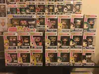 Sailor Moon Funko Pop! - COMPLETE LOT 19/19 EXCLUSIVE GLITTER - Read Descritpion