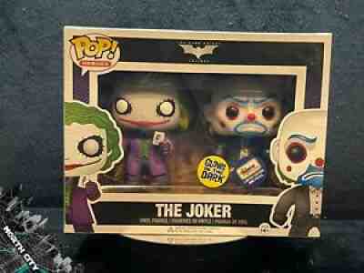 Funko Pop! The Joker GITD Bank Robber 2-Pack (Heath Ledger) GEMINI w/protector