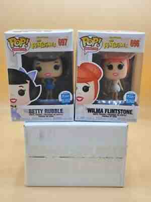 Funko POP! Animation: Wilma Flintstone And Betty Rubble 2-Pack Bundle 696 & 697