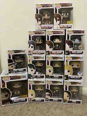 FUNKO POP! ATTACK ON TITAN LOT! RARE!! VAULTED!!! SOLD OUT!!!