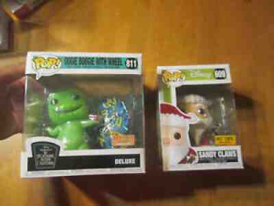 FUNKO POP DISNEY OOGIE BOOGIE WITH WHEEL DELUXE BOX LUNCH SANDY CLAWS HOT TOPIC