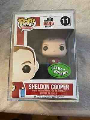 Funko Pop Sheldon Cooper FLASH SHIRT ASTRO ZOMBIES Exclusive!! Graded CAS 85+! !