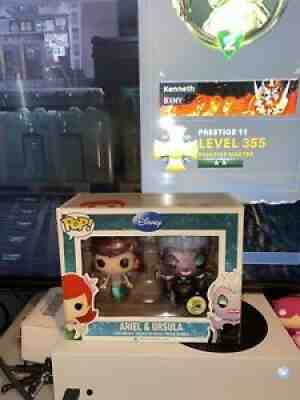 Funko POP Disney Ariel and Ursula Metallic 2-pack 2013 SDCC 480 Piece LE NIB