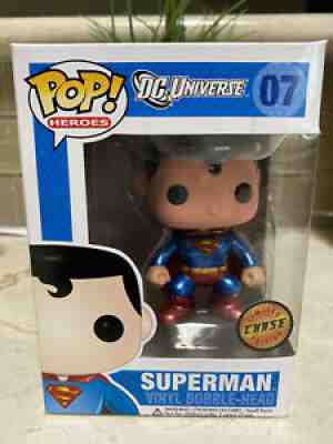 Funko Pop! Superman Metallic Bobble-head Chase Ultra Rare Grail 07