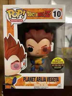 Funko Pop Anime Dragonball Z Planet Arlia Vegeta NYCC Toy Tokyo 100% Authentic