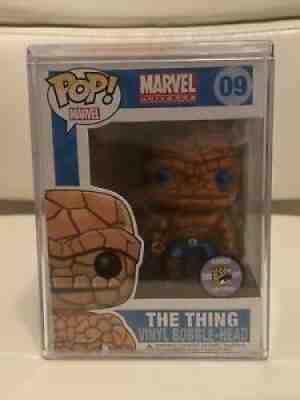 SDCC 2011 FUNKO POP MARVEL THE THING METALLIC 1/480 FANTASTIC FOUR #09 GRAIL!