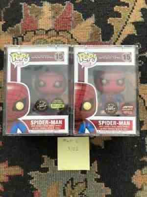 Funko Pop Spiderman GITD Lot