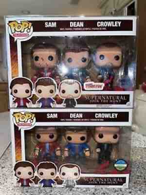 Funko Pop Supernatural Metallic Bloody 3 Pack Metallic, 175 Pieces bundle rare