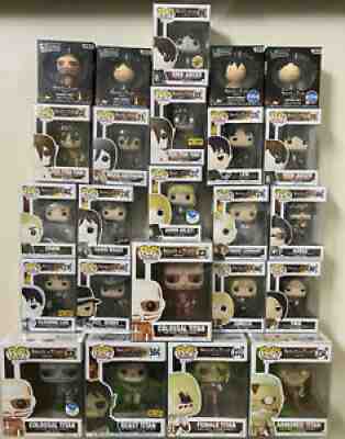 Attack on Titan Full Funko Pop Lot + Dorbz Set