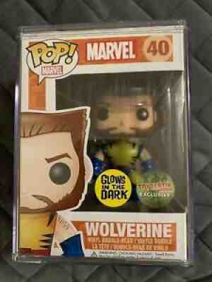 Funko Pop Wolverine Unmasked Toytastik GITD SUPER RARE LE 500 #40