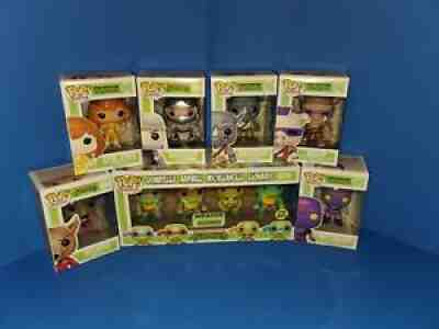 Funko Pop Teenage Mutant Ninja Turtles TMNT NIB AMAZON New LOT Bebop Rocksteady