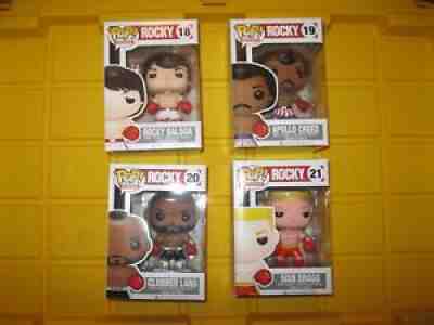 Funko Pop Rocky Balboa set - Apollo Creed - Clubber Lang - Ivan Drago