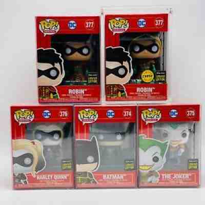 Imperial Palace DC Metallic funko Pops LE 3000 w/ Chase Robin Batman Joker Harle