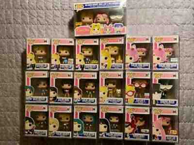 Sailor Moon Funko Pop Complete Set of 18 + 3 Pack with 18 Funko Pop Stacks