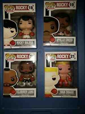 Funko POP Rocky Balboa set - Rocky, Apollo Creed, Clubber Lang, Ivan Drago