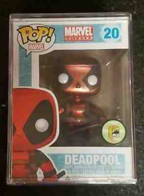 Funko Pop Marvel Deadpool METALLIC SDCC 2013 Limited to 480 pieces!!!