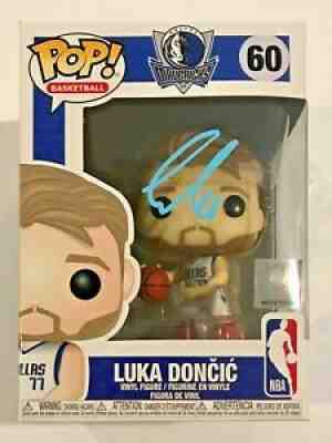 LUKA DONCIC MAVERICKS MVP AUTOGRAPHED SIGNED POP FUNKO BASKETBALL VINYL 60 COA