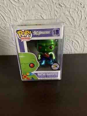 FUNKO POP! MARTIAN MANHUNTER METALLIC #18 SDCC 2011 LIMITED TO 480 VAULTED RARE