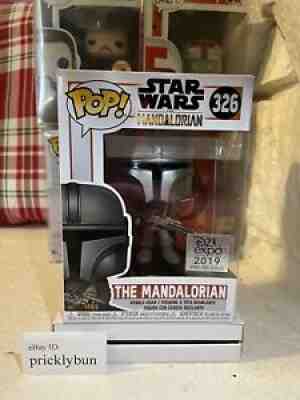 Funko Pop Star Wars Mandalorian 326 D23 expo 2019 Pre-Release Pop!