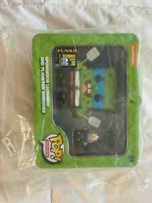 FUNKO SPONGEBOB LEONARDO & PLANKTON SHREDDER TMNT 2014 SDCC 1000 Limited sealed