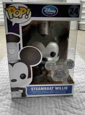 D23 Ltd. Edition - 9â? Funko Pop! Steamboat Willie Mickey (#24) 1 Out Of 360