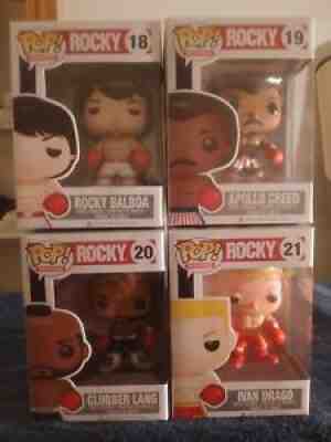 Funko POP Rocky Balboa set - Rocky, Apollo Creed, Clubber Lang, Ivan Drago