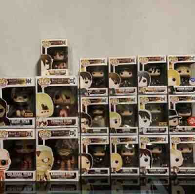 attack on titan funko pop lot