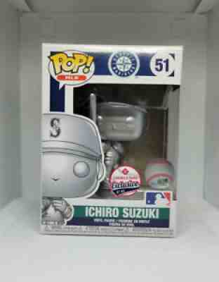 FUNKO POP! ICHIRO SUZUKI (SILVER) #51 1/51 MLB MARINERS T-MOBILE PARK EXCLUSIVE