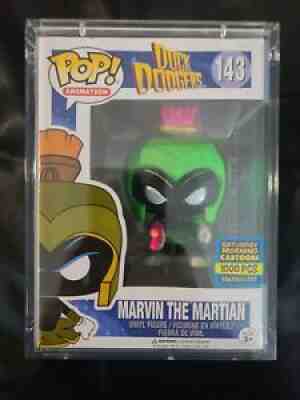 Funko POP! #143 Duck Dodgers Marvin The Martian Neon Green SDCC 2017 1/1000 LEÂ 