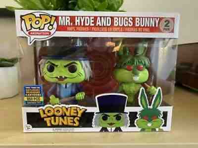 Funko Pop! Looney Tunes Mr. Hyde and Bugs Bunny 2-Pack SDCC Toy Tokyo 2017 LE850