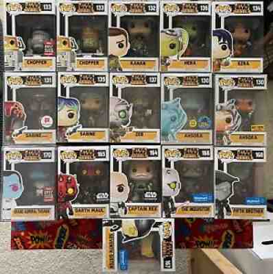 Star Wars Funko Pop REBELS lot of 16 (Read Description) Ahsoka, Rex, Sabine, Etc