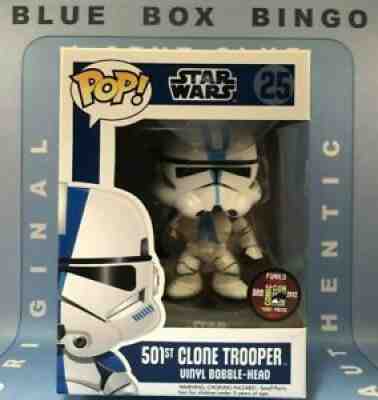 501st CLONE TROOPER Vaulted SDCC Blue Box 2012 Funko POP Star Wars #25 480 Piece