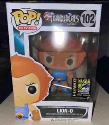 Funko Pop Thundercats Lion-O Flocked #102 SDCC 2014 Limited Edition 1000