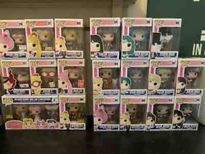 Sailor Moon Funko Pop! LOT - 19/19 - Glitter Exclusives PLEASE READ DESCRIPTION