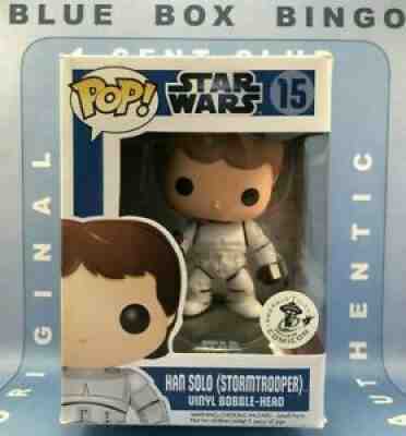 HAN SOLO (Stormtrooper) ECCC Emerald 2011 Funko POP Star Wars BLUE BOX #15