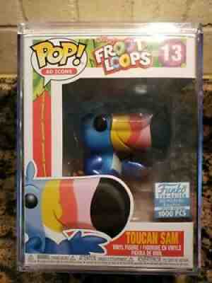 Brand New Funko Pop! Ad Icons Metallic Toucan Sam Comes With Free Hard Stack