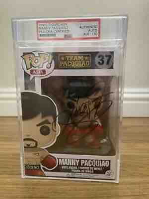 Manny Pacquiao Signed Funko Pop #37 Vaulted PSA DNA COA RARE ENCAP