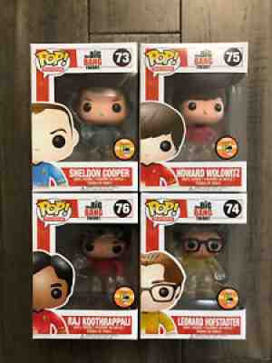 Funko Pop Big Bang Theory SDCC Exclusive 2013 Set Of 4