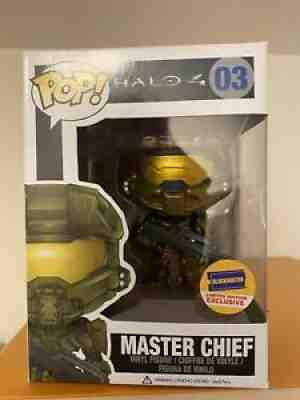 Halo Master Chief Funko Pop Blockbuster Exclusive (GOLD) 03 Very Nice!!!!