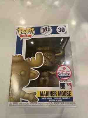 RARE BRONZE T-mobile Exclusive Mariner Moose Mascots Funko Pop LE 90 Gold