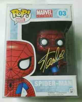 Stan Lee Signed With SKETCH Spiderman Funko Pop **SUPER RARE**