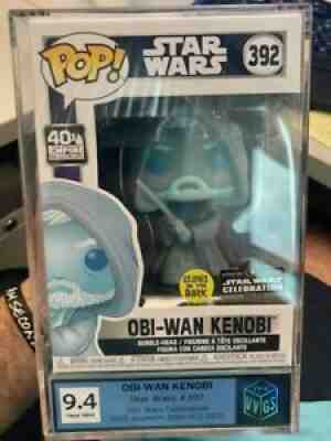 Funko Pop! Obi Wan Kenobi - Star Wars Celebration LE3000 392 - VVGS Graded 9.4