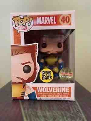 Funko Pop Marvel Toytastik Exclusive Wolverine Unmasked GITD Glow LE 500