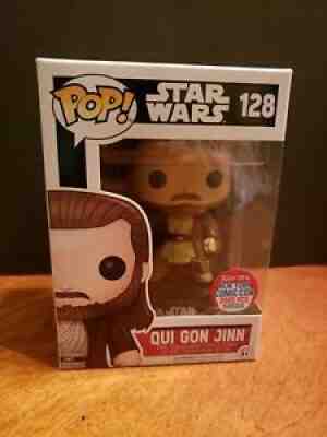 Funko Pop Star Wars #128 Qui Gon Jinn Figure NYCC Exclusive LE 2000