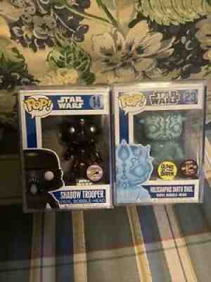 POPs holographic Darth Maul sdcc and Shadow Trooper sdcc