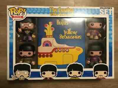 Funko Pop! The Beatles Yellow Submarine Collector's Set 4 Pack & Book