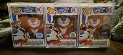 Funko Pop! Ad Icons Flocked Tony The Tiger Lot Of 3